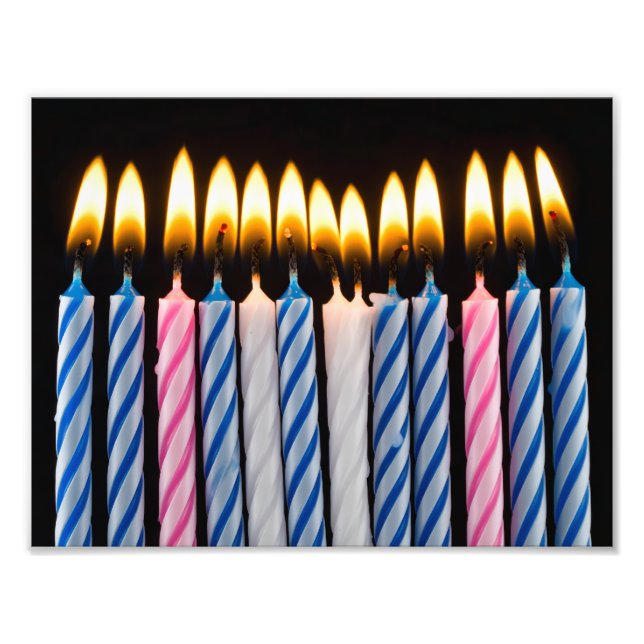 Foto velas de cumpleaños (Frente)