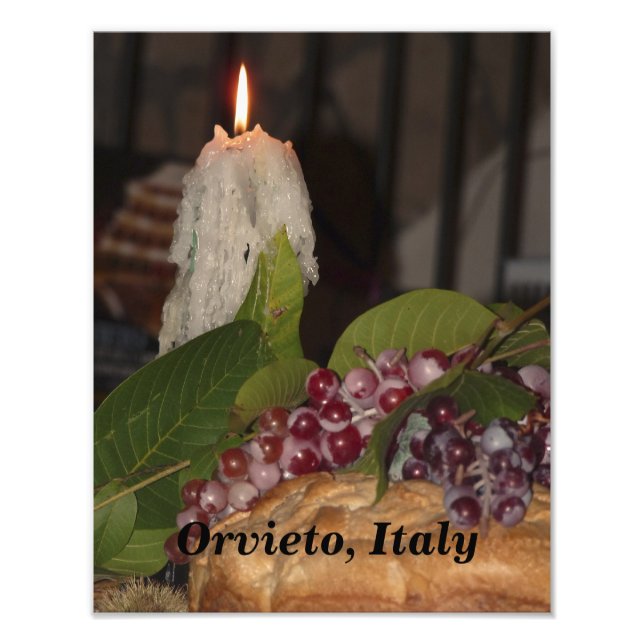 Foto Velas y uvas Orvieto Fotoimpresión (Frente)