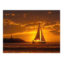 Foto Velero al atardecer - Marina Del Rey, CA