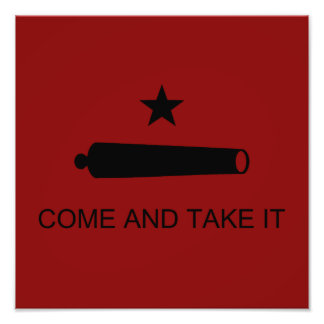 Foto ¡Ven y tómalo! Bandera de batalla del estado de Te
