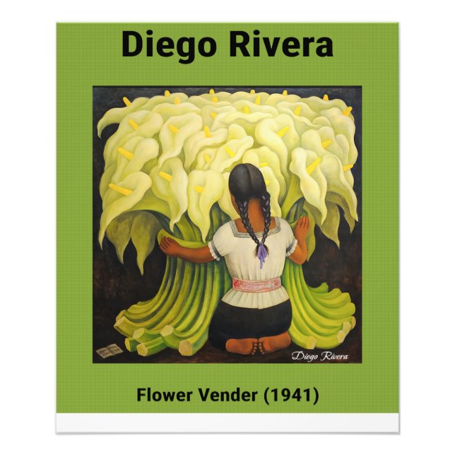 Foto Vender de flores (1941) de Diego Rivera (Frente)