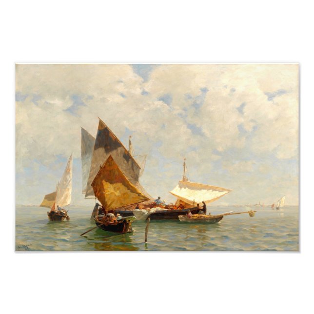 Foto Venecia, barca de pescadores en la laguna  (Frente)