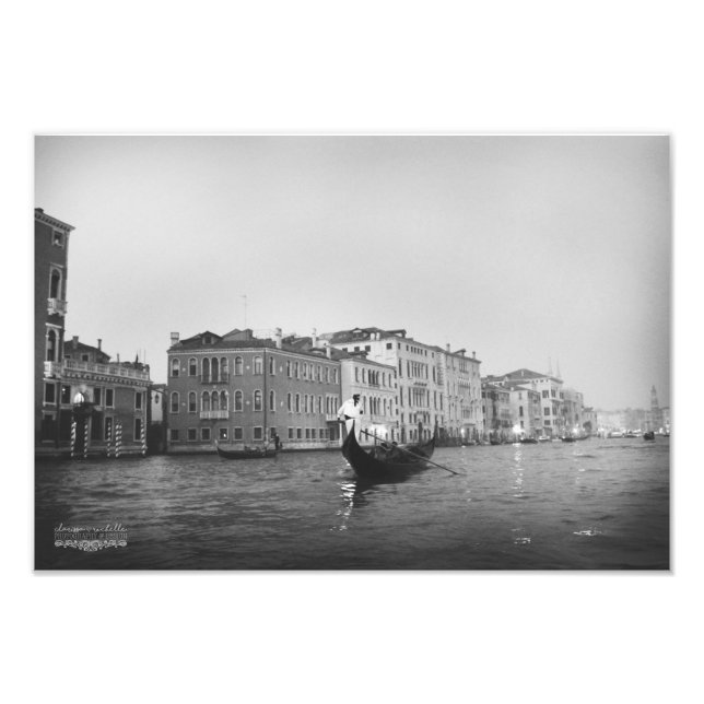 Foto Venecia en blanco y negro (Frente)