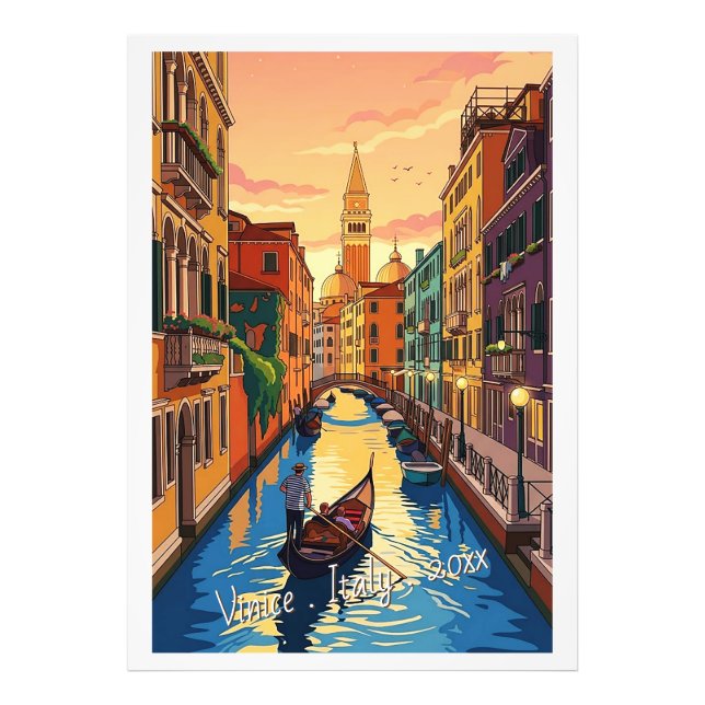 Foto Venecia Italia Viajes Retro (Frente)