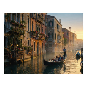 Foto Venice Golden Hour – Romantic Escape