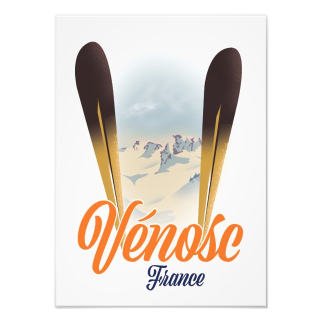 Foto Vénosc, poster de esquí de Francia (Frente)