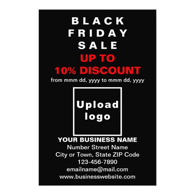 Foto Venta de Business Black Friday en papel fotográfic (Frente)