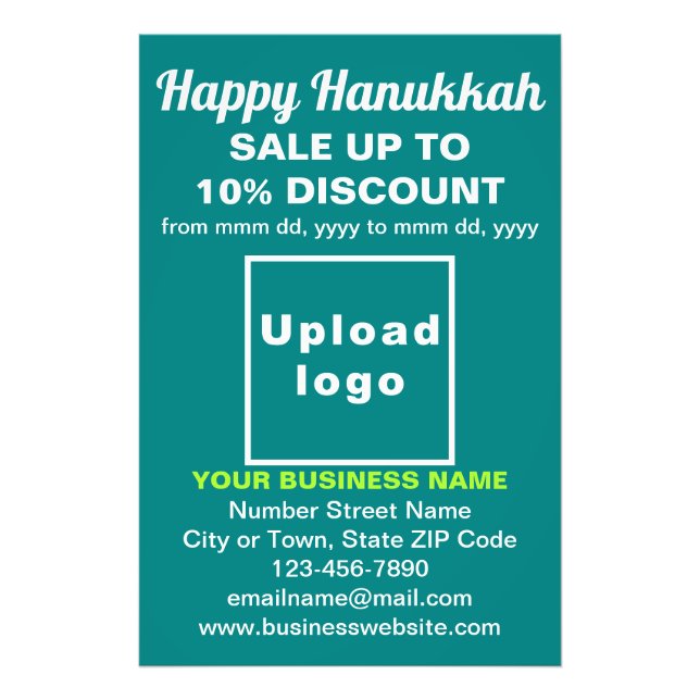 Foto Venta de Business Hanukkah en un Libro Verde Verde (Frente)