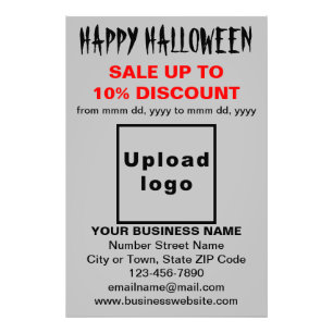 Foto Venta de negocios de Halloween en papel fotográfic