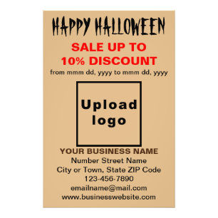 Foto Venta de negocios de Halloween en papel fotográfic