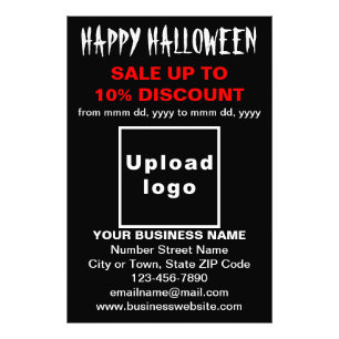 Foto Venta de negocios de Halloween en papel fotográfic