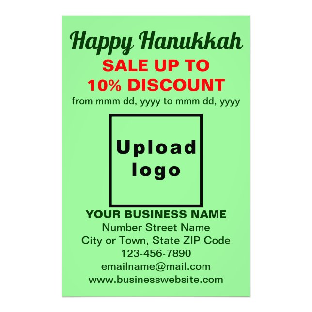 Foto Venta de negocios de Hanukkah en papel fotográfico (Frente)