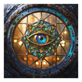 Foto Ventana de ojo de buey rústica Tercer Ojo