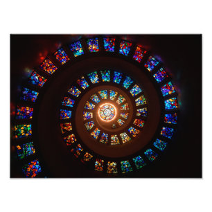Foto Ventana espiral del vitral