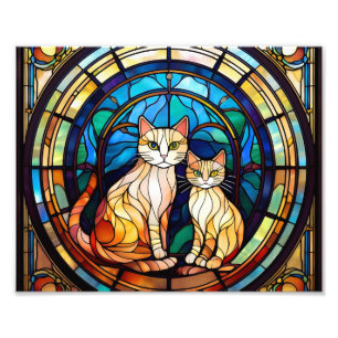 Foto Ventana Gato de IA