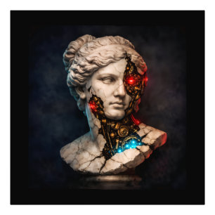 Foto Venus Mecánica: Arte de Estatuas Cyberpunk