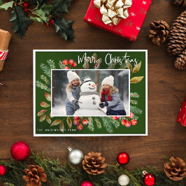 Foto Verde Botánica de Feliz Navidad