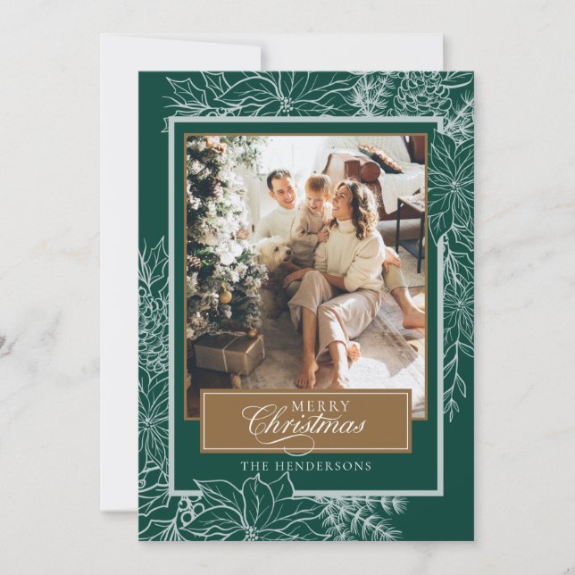 Foto Verde Botánica de Feliz Navidad (Anverso)