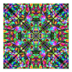 Foto Verde y modelo de la mandala del arco iris
