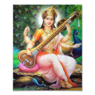 Foto Versión 1 de la impresión de Saraswati (8" x 10"