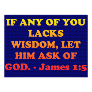 Foto Verso de la Biblia de James 1:5.