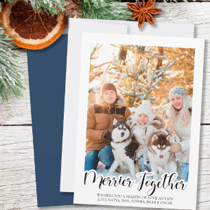 Foto vertical "Hand Letter Merrier Juntos"