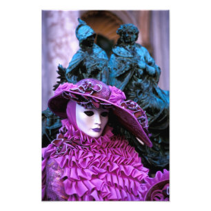 Foto Vestimenta violeta en el Carnaval de Venecia