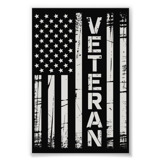 Foto Veteran Patriotic U.S Army American Flag America (Frente)