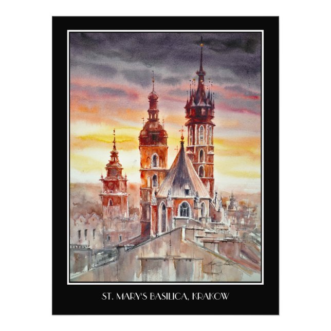 Foto VEVE Pintado Cracovia, Casco Antiguo de Polonia (Frente)