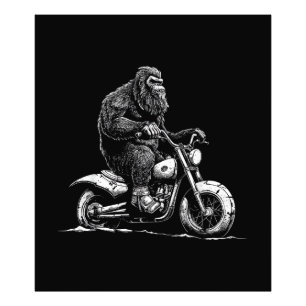 Foto Viajando En Motocicleta Funny Sasquatch M