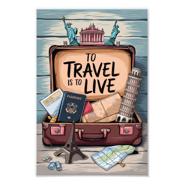 Foto Viajar es vivir (Frente)