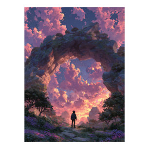 Foto Viajero en el Arco del Atardecer Paisaje de Fantas
