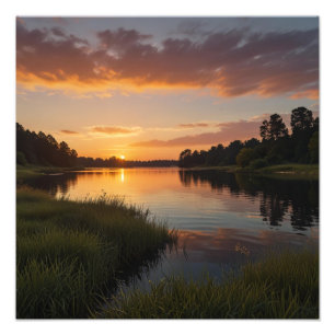 Foto Vibraciones de paisaje de puesta de sol pacífico