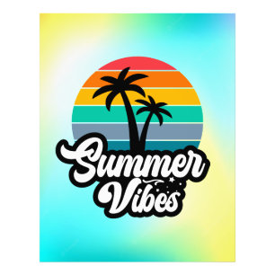 Foto Vibraciones de Verano con Diseño de Palmeras