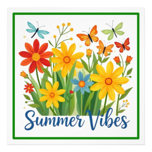 Foto Vibraciones de Verano Floral con Mariposas
