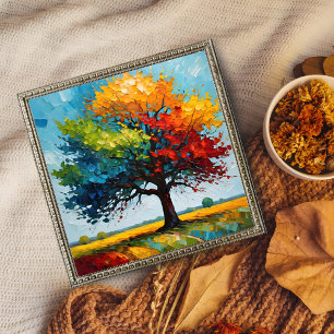 Foto Vibrante árbol de la vida - Una obra maestra color