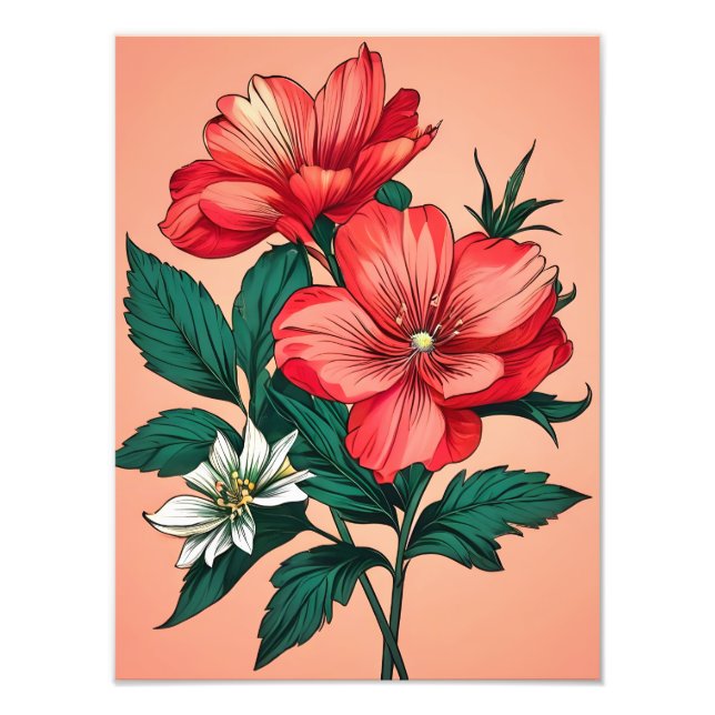 Foto Vibrante Arte Floral (Frente)