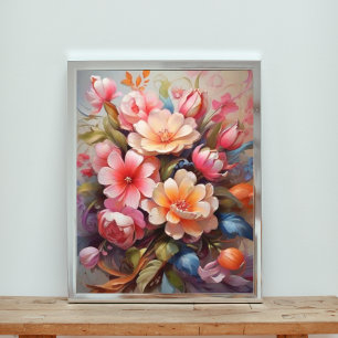Foto Vibrante Aún Vida Floral Bouquet