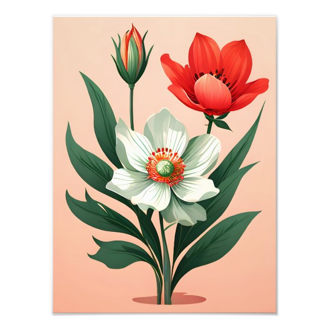 Foto Vibrante Trío Floral (Frente)