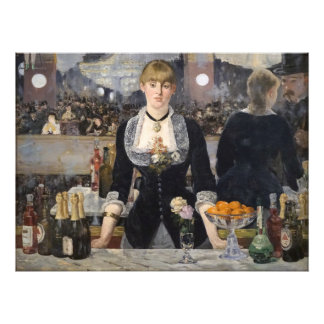 Foto Victorian Bar Girl at Folies Bergere in France