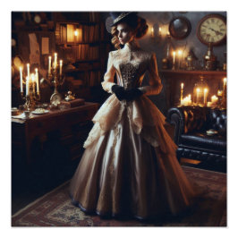 Foto Victoriana Vintage Mysteria Elegante Mujer