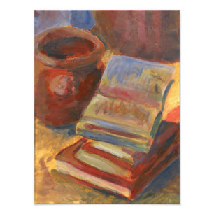 Foto Vida con libros para leer pintura
