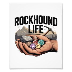 Foto Vida de buscador de rocas Buscando rocas y puliend