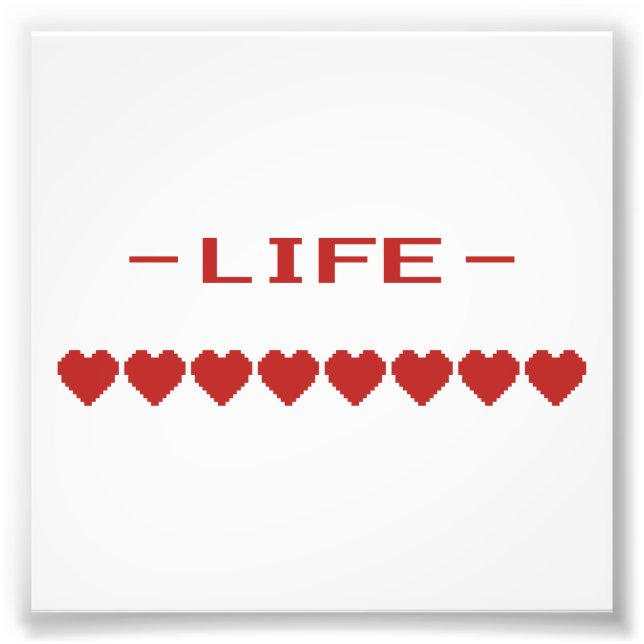 Foto Video Game Heart Life Meter (Frente)