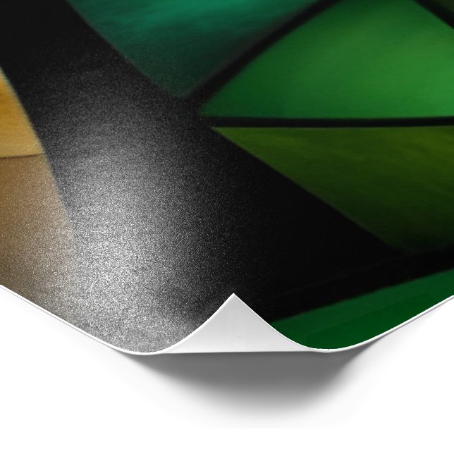 Foto Vidrio de manchas abstractas moderno (Esquina)