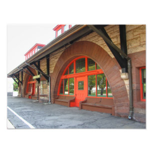 Foto vieja del ~ de la estación de tren