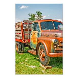 Foto Viejo Dually - Camión - Rusty - Vintage - Colorido