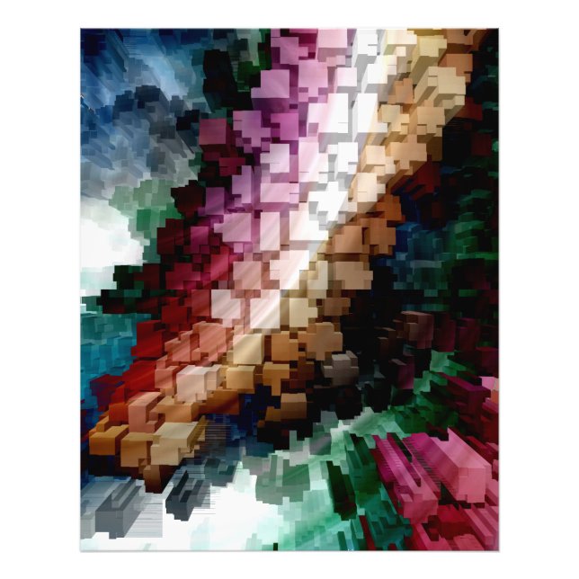 Foto Viento oscuro centrado en el cubo (Frente)