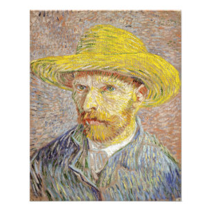 Foto Vincent van Gogh - Autorretrato con Gorra de paja