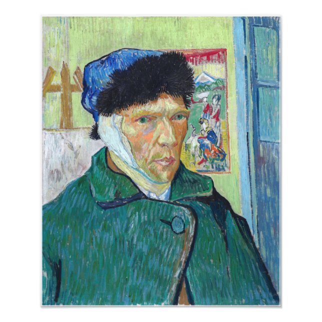 Foto Vincent van Gogh - Autorretrato con oreja vendada (Frente)